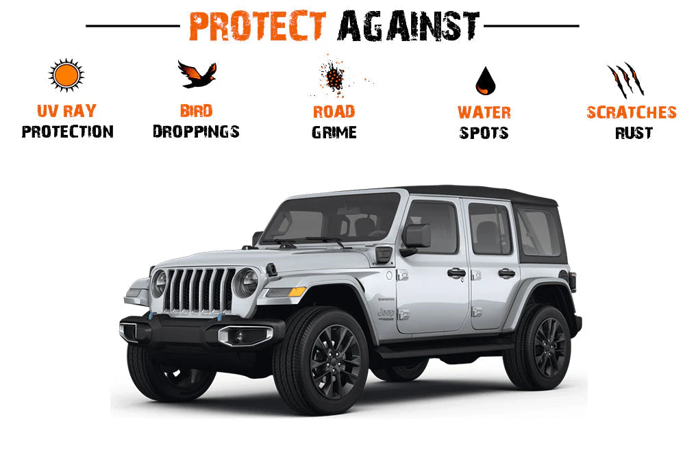 Paint Protection Film Clear Bra PPF Pre-Cut kit Compatible with Jeep Wrangler JL (Rocker Panels) - Image 3