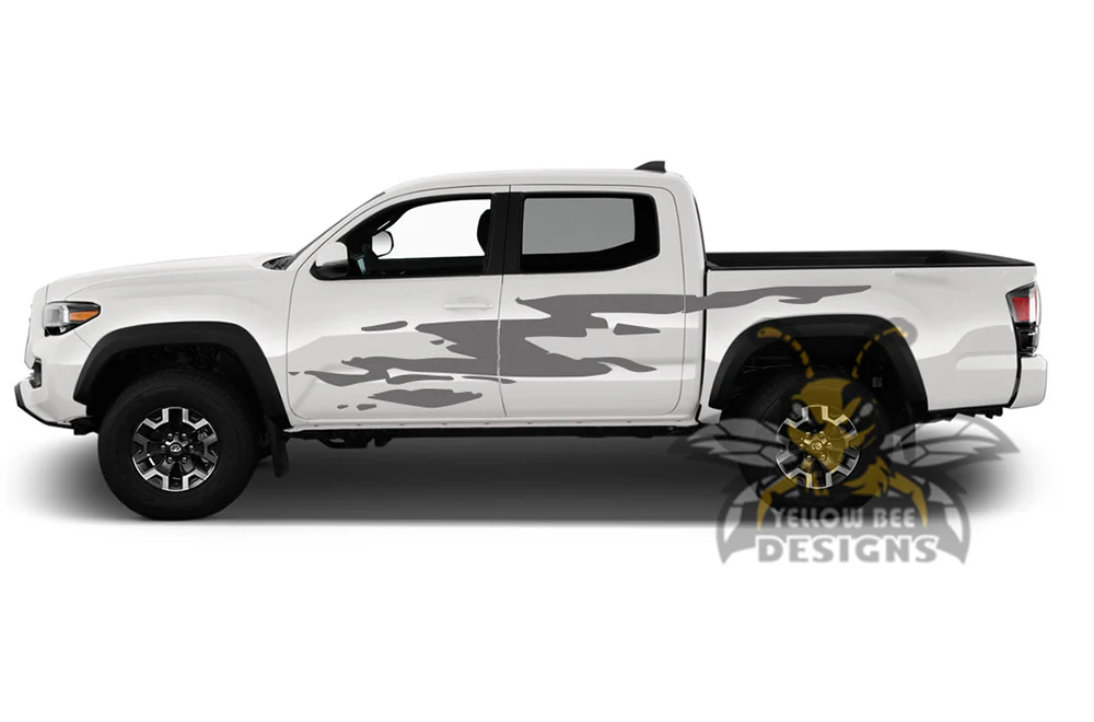 Paint Splash Side Graphics Decals Vinyl Compatible with Toyota Tacoma Double Cab - Image 3