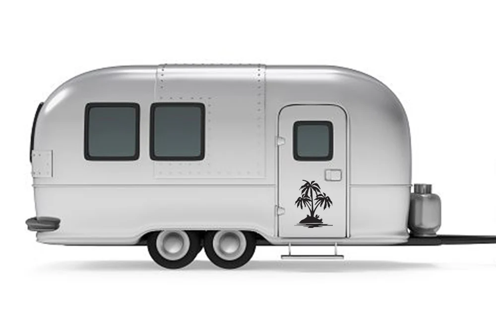 Palm Trees Decals, Graphics For RV, Trailer Hauler, Camper, Motor-Ηome, Caravan - Image 2