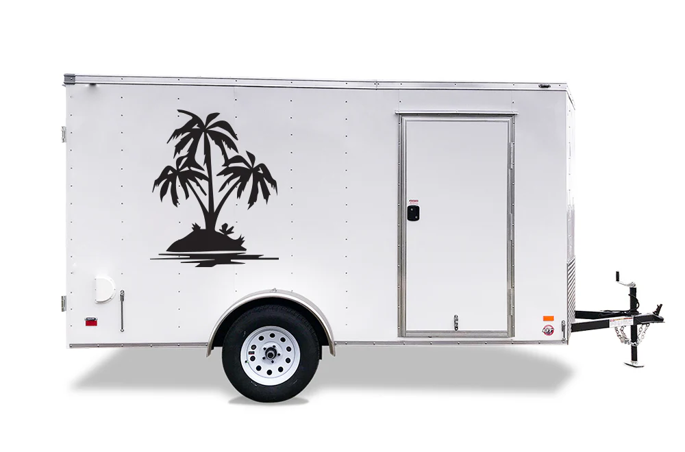Palm Trees Decals, Graphics For RV, Trailer Hauler, Camper, Motor-Ηome, Caravan - Image 4
