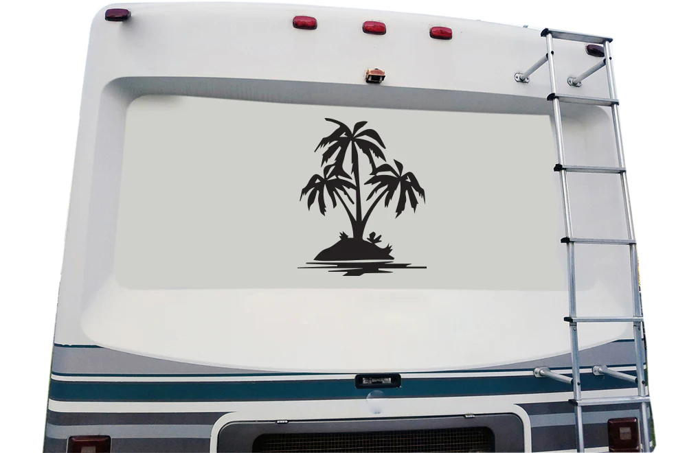Palm Trees Decals, Graphics For RV, Trailer Hauler, Camper, Motor-Ηome, Caravan - Image 5