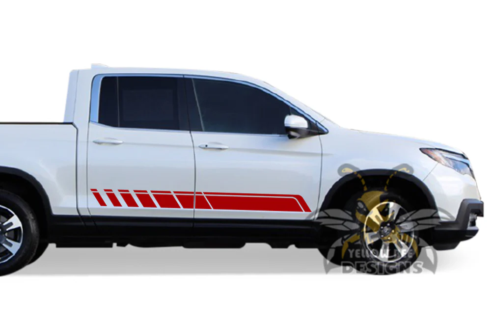 Panel Rocket Side Stripes Graphics Vinyl Decals Compatible with Honda Ridgeline - Image 7