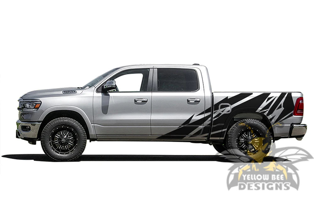 Pattern Graphics Kit Vinyl Decal Compatible with Dodge Ram Crew Cab 1500 - Image 2