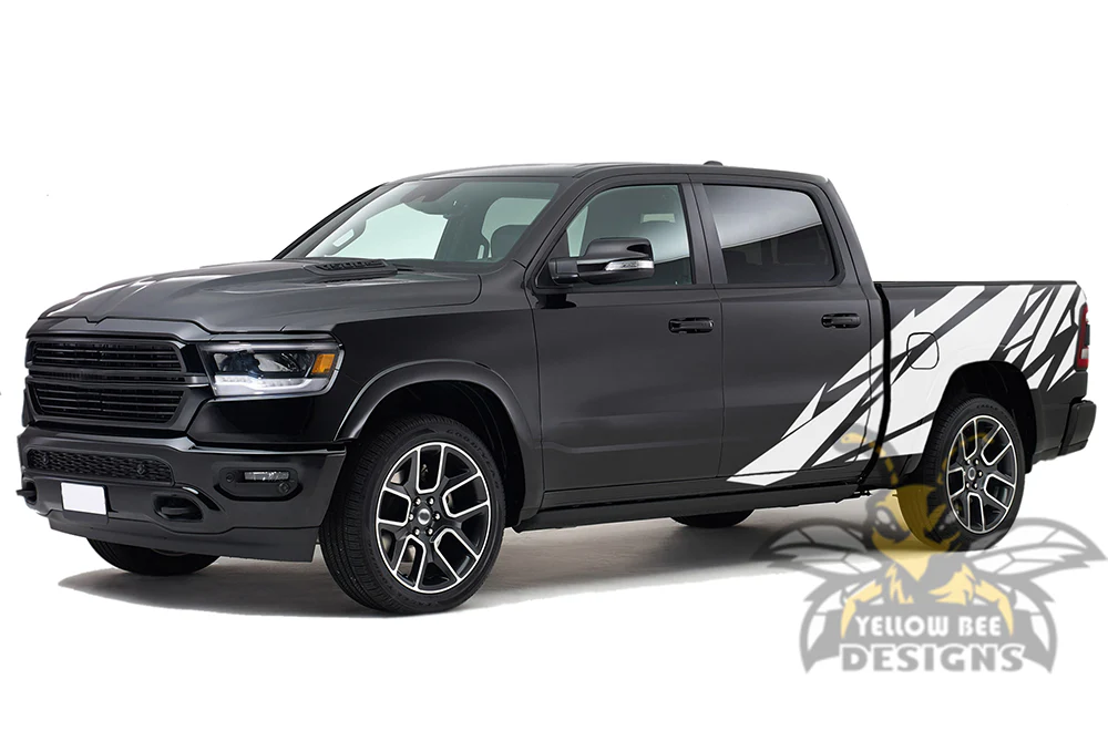 Pattern Graphics Kit Vinyl Decal Compatible with Dodge Ram Crew Cab 1500 - Image 3