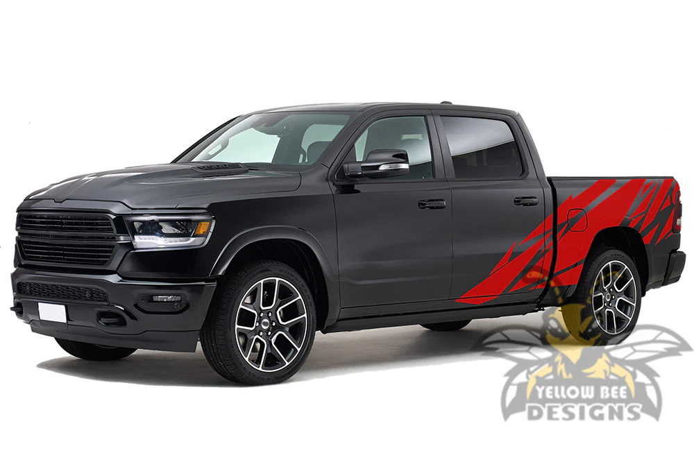 Pattern Graphics Kit Vinyl Decal Compatible with Dodge Ram Crew Cab 1500 - Image 4
