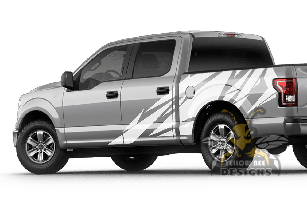 Pattern Side Graphics Vinyl Decals Compatible with Ford F150 Super Crew Cab 5.5'' - Image 4