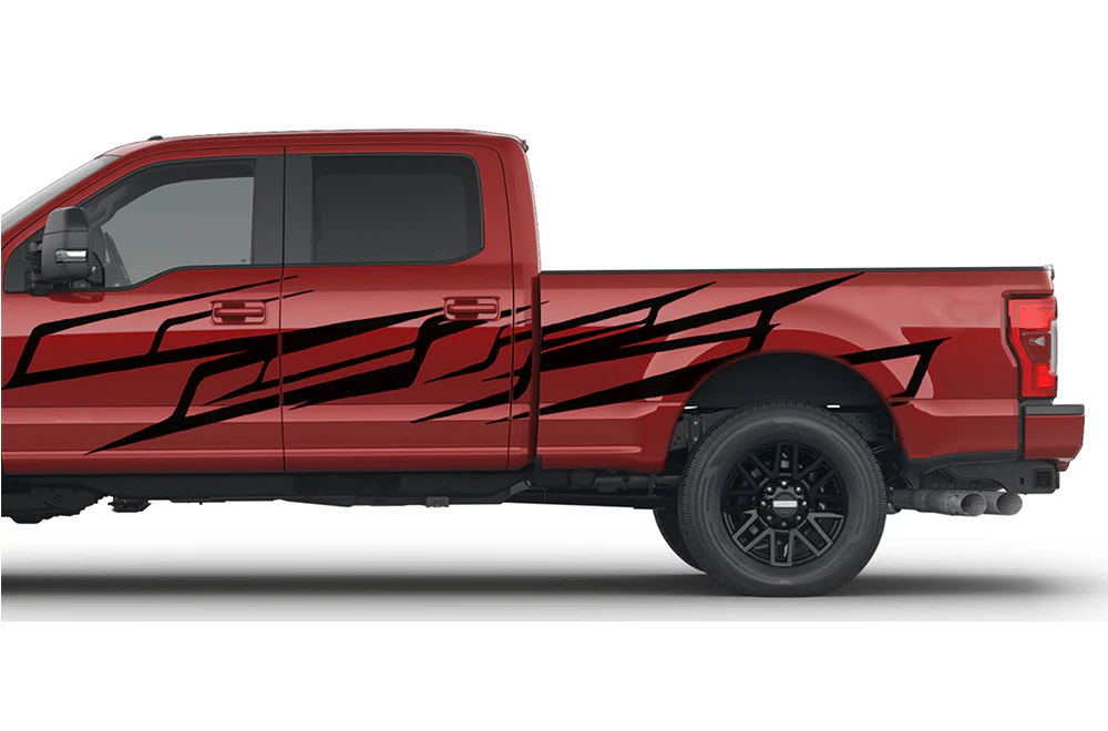 Pattern Side Graphics Vinyl Decals Compatible with Ford F250
