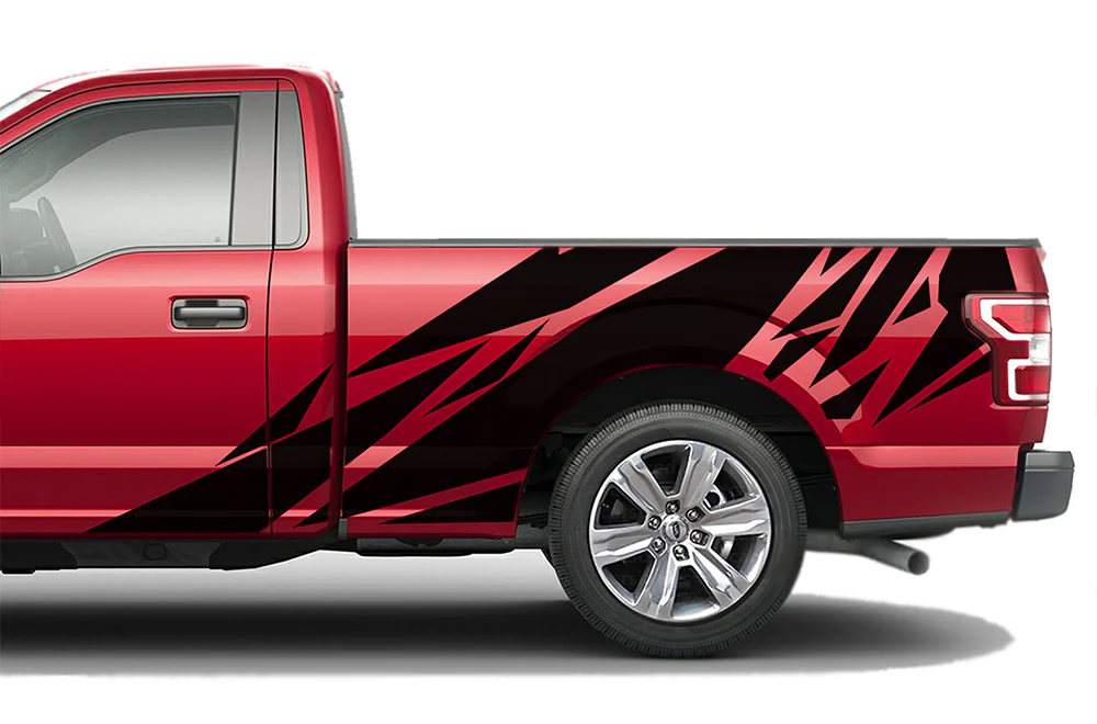 Patterns side Graphics Vinyl Decals Compatible with Ford F150 Regular Cab 6.5''