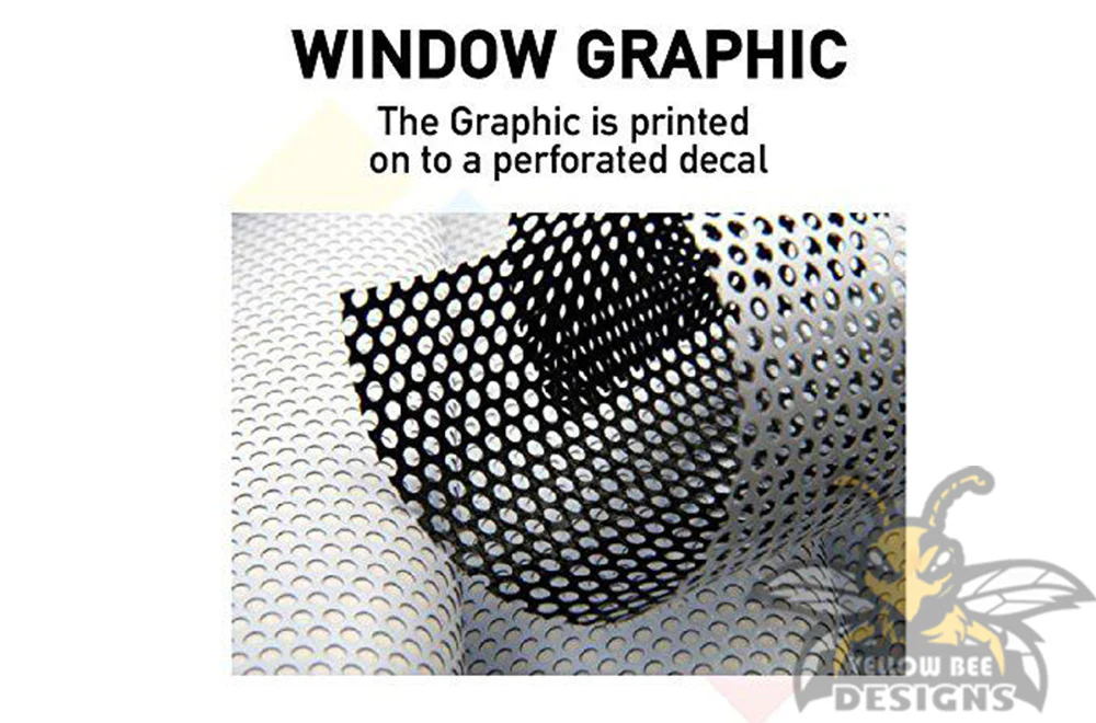 Perforated White Army Rear Window Decal Compatible with JK Wrangler - Image 3