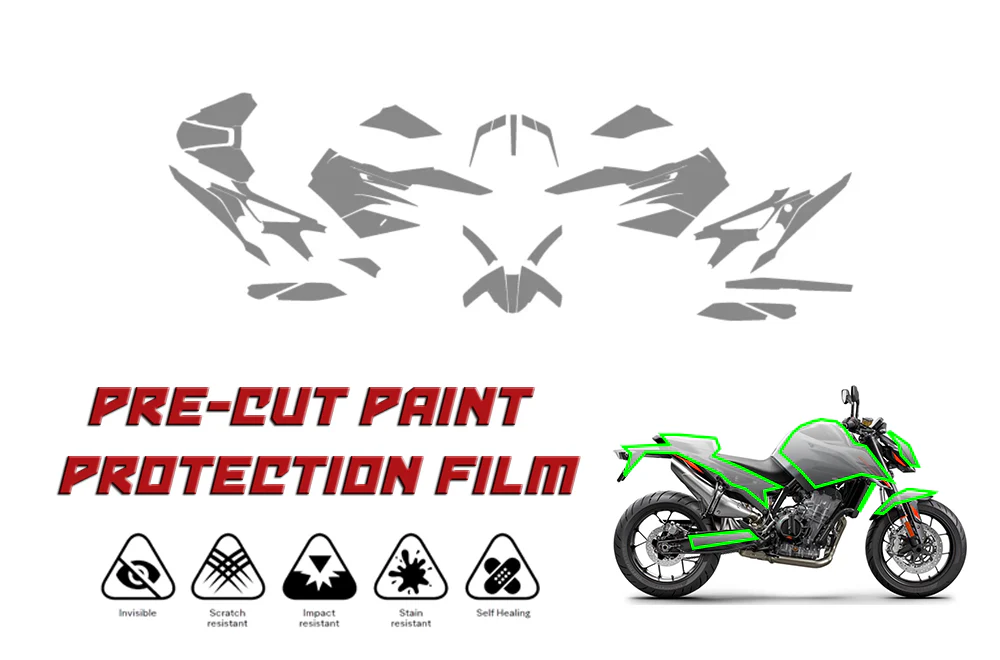 PreCut PRO Series Paint Protection Clear Bra PPF compatible KTM 790 & 890 DUKE - Image 3