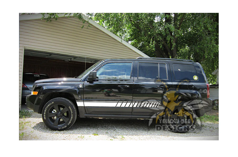 Racing Graphics Kit Vinyl Decal Compatible with Jeep Patriot 2007-Present - Image 5