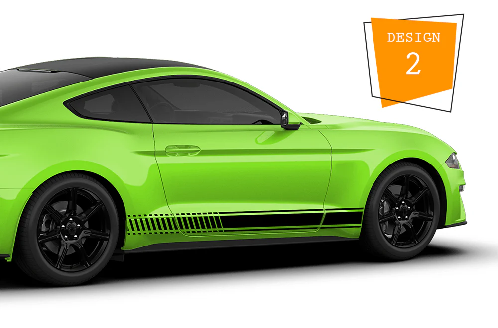 Racing & Pin Stripes Decals Graphics Vinyl Compatible with Ford Mustang - Image 2