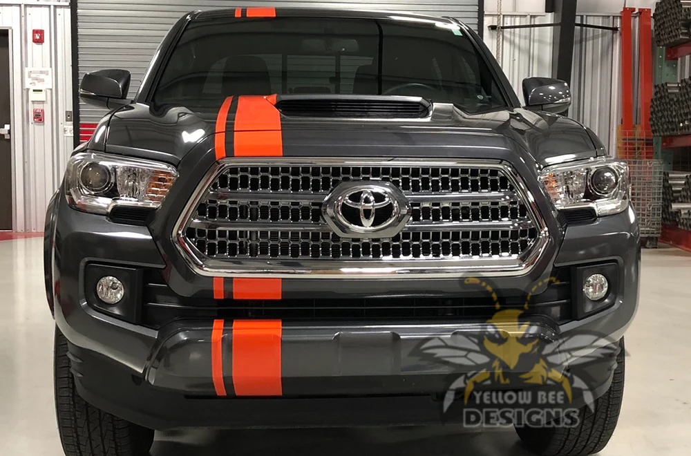 Racing Stripes Kit Vinyl Decal Compatible with Toyota Tacoma Double Cab - Image 2