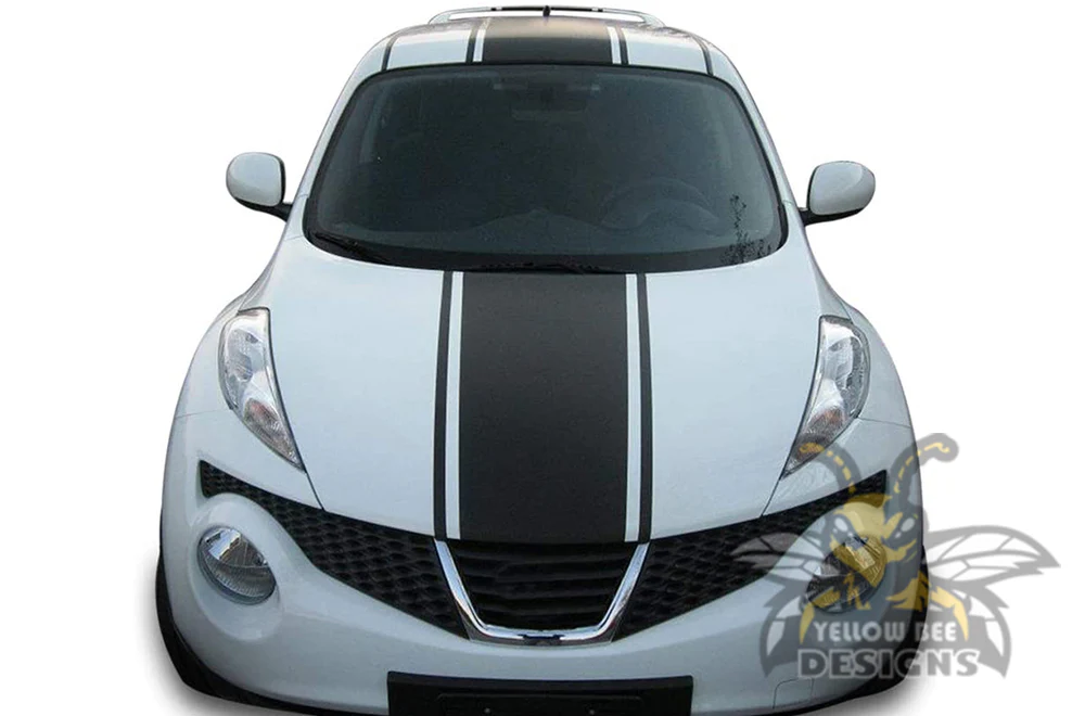 Rally Center Stripe Graphics Vinyl Decals Compatible with Nissan Juke - Image 2