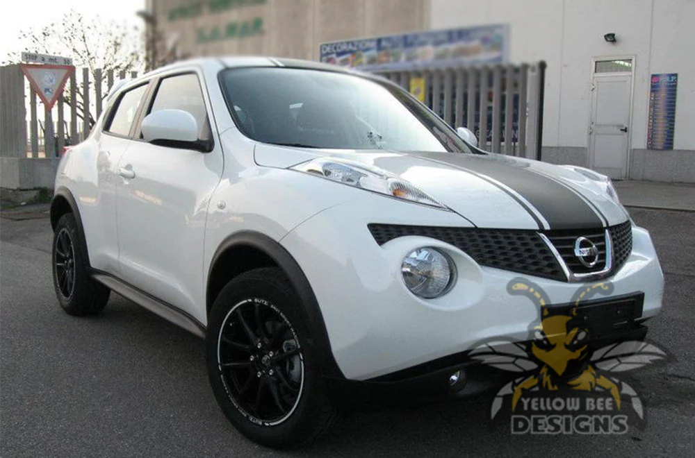 Rally Center Stripe Graphics Vinyl Decals Compatible with Nissan Juke - Image 3