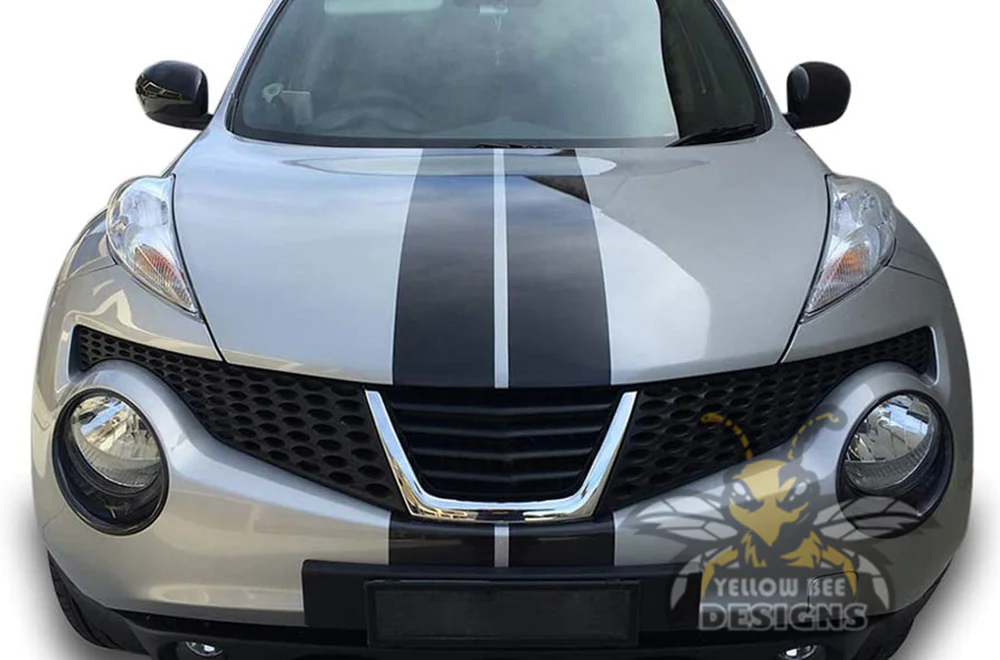 Rally Dual Stripes Graphics Vinyl Decals Compatible with Nissan Juke - Image 2