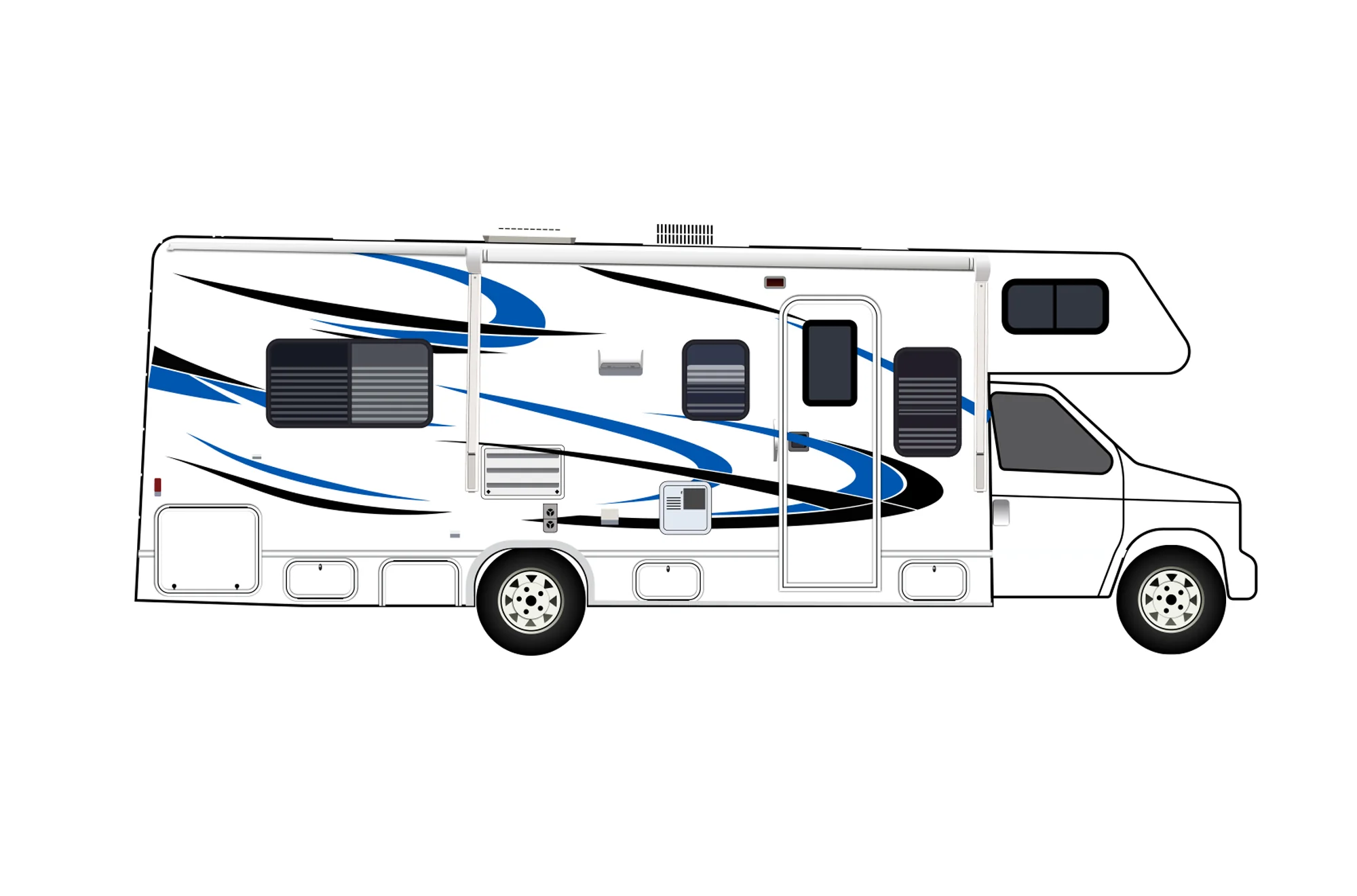 Replacement Decals Compatible with Motorhome class C Thor Freedom Elite RV