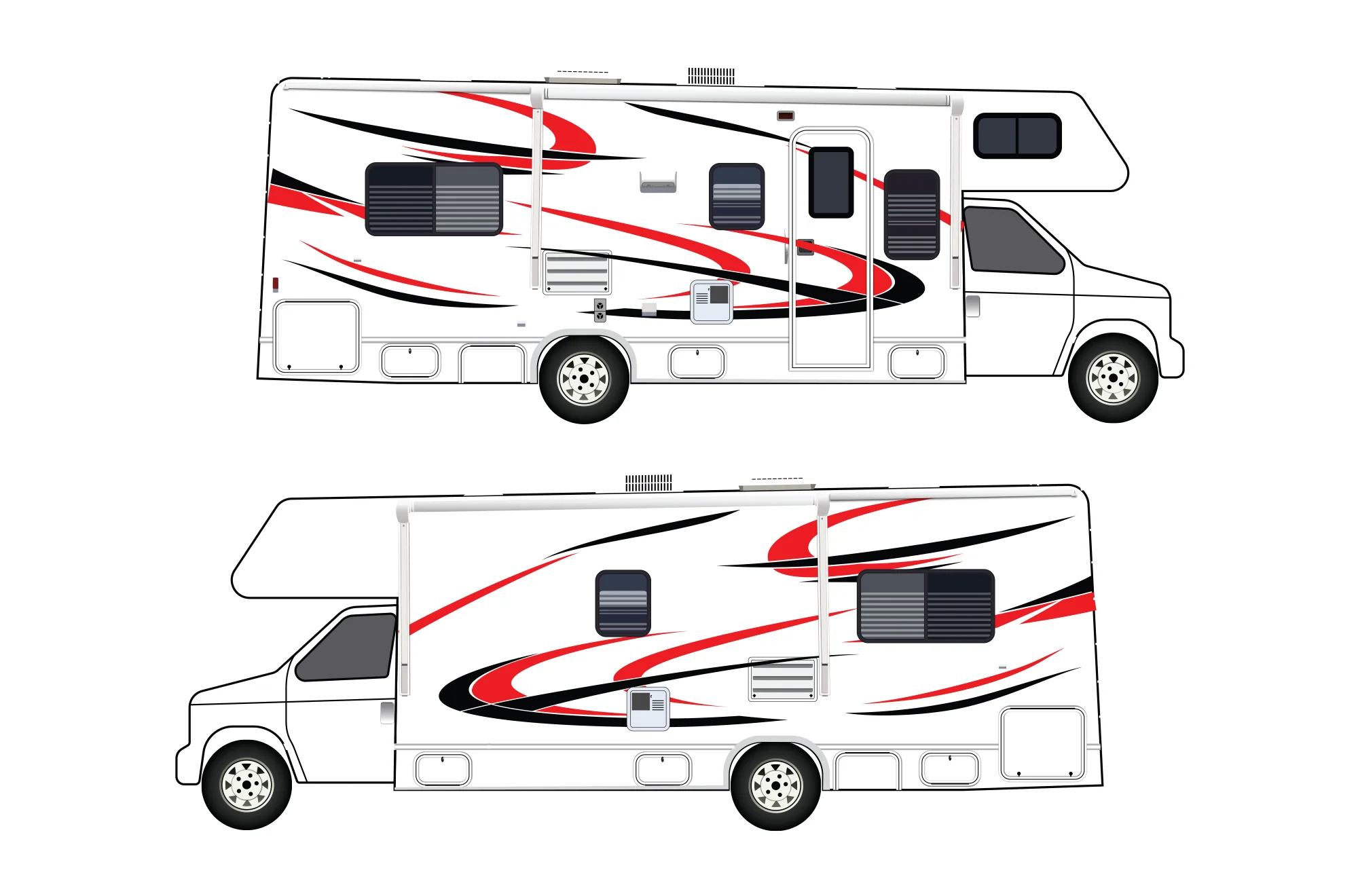 Replacement Decals Compatible with Motorhome class C Thor Freedom Elite RV - Image 7