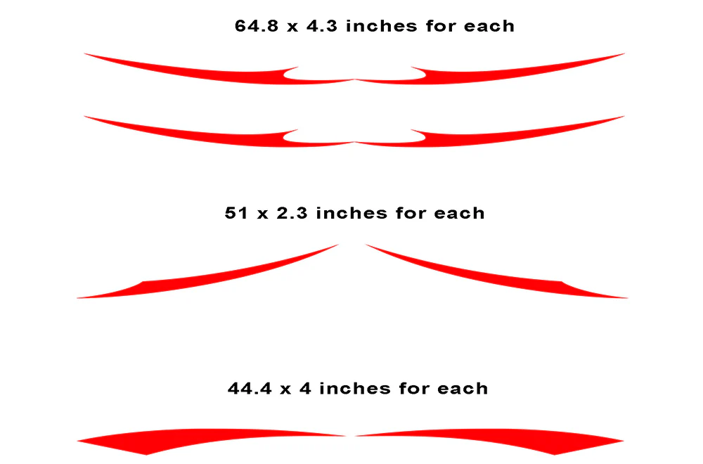 Replacement RV, Trailer Hauler, Camper, Motor-Ηome, Caravan Decals, Graphics Black-Red-Silver - Image 4