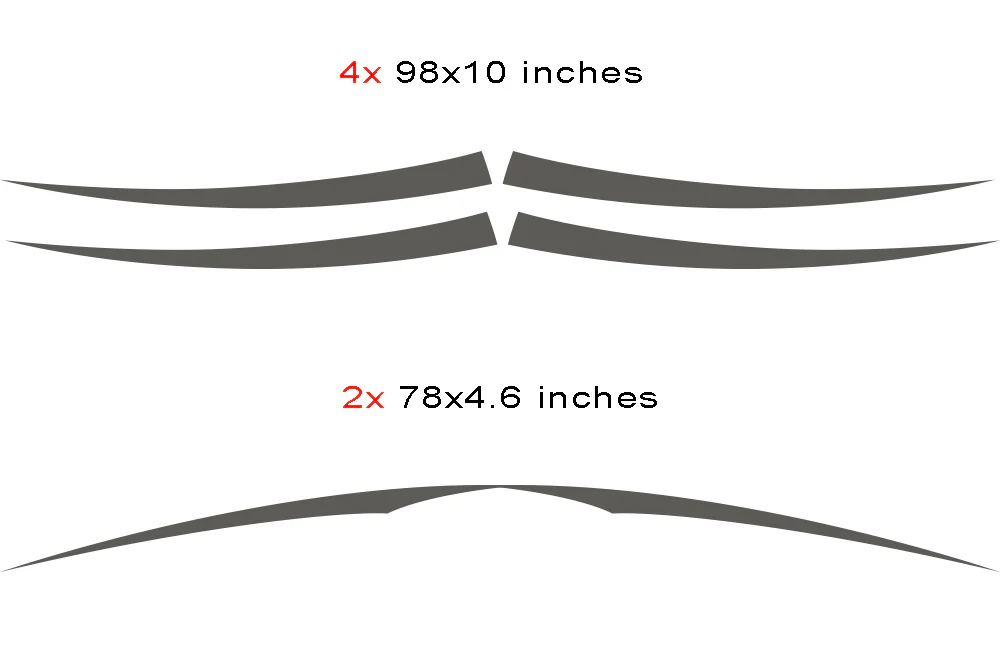 Replacement RV, Trailer Hauler, Camper, Motorhome, Decals, Graphics Black-Orange-Gray - Image 5