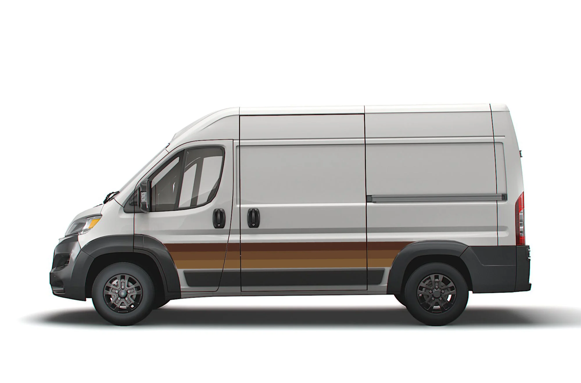 Retro Color Side Stripes Graphics Decals Compatible with Dodge Ram ProMaster - Image 5