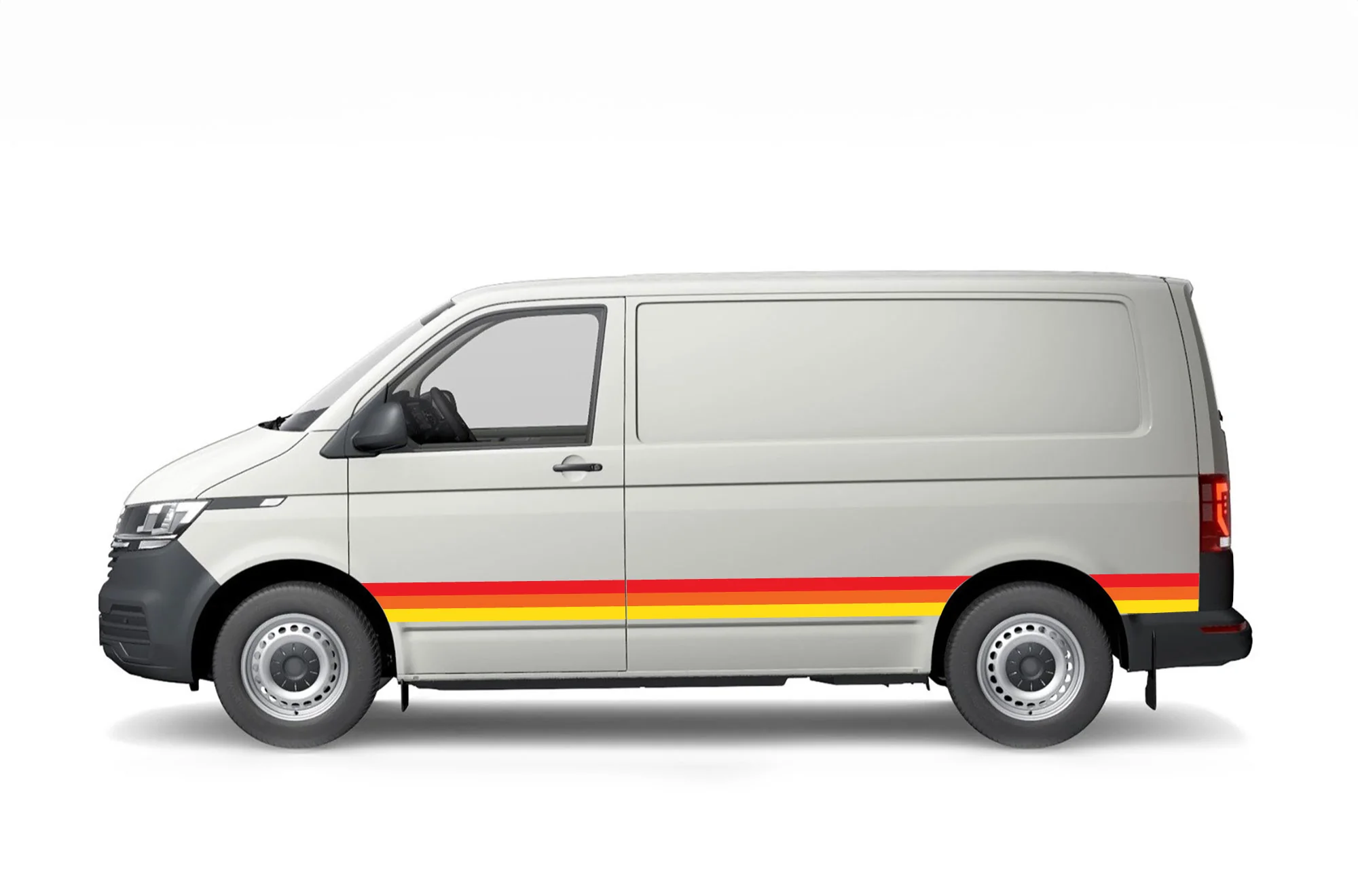 Retro Color Stripes Graphics Decals Compatible with Volkswagen Transporter - Image 5