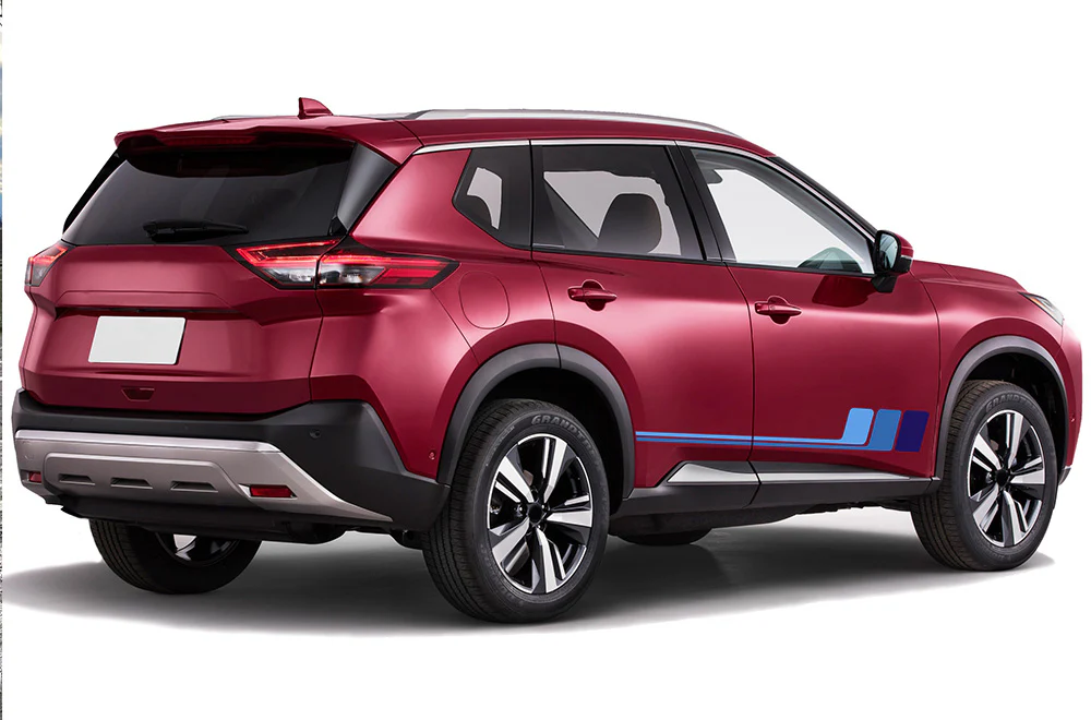 Retro Door Stripes Graphics Vinyl Decals Compatible with Nissan Rogue