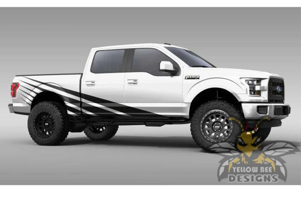Rising Sun Decals Graphics Vinyl Decals Compatible with Ford F150 Super Crew Cab 5.5'' - Image 3