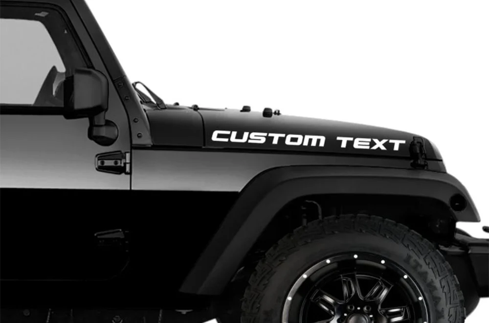 Side Letters Graphics Vinyl Decals