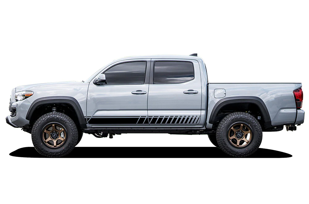 Rocker Side Stripes Graphics Vinyl Decals Compatible with Toyota Tacoma