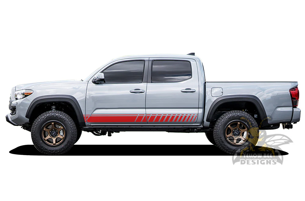 Rocker Side Stripes Graphics Vinyl Decals Compatible with Toyota Tacoma - Image 4