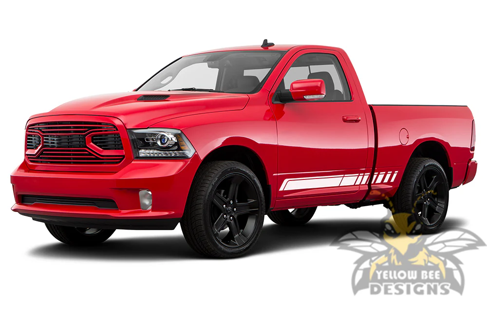 Rocker Side Graphics Vinyl Decals Compatible with Dodge Ram Regular Cab 1500 - Image 4