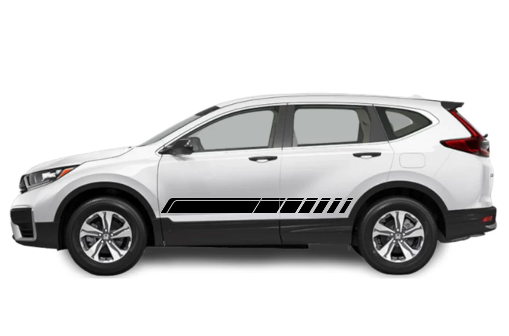 Rocker Side Stripes Graphics Vinyl Decals Compatible with Honda CR-V