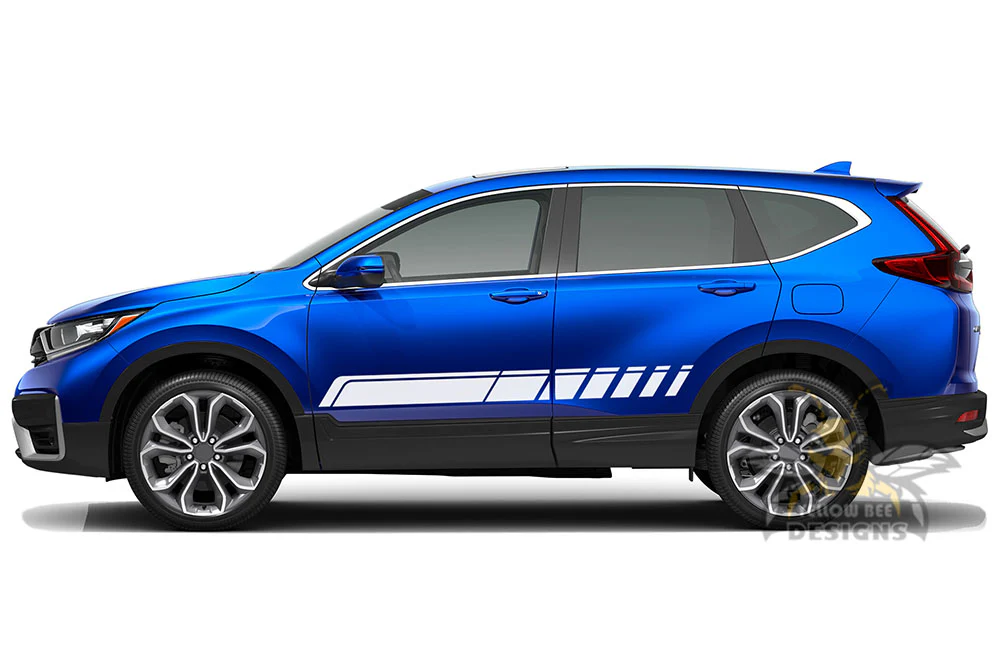 Rocker Side Stripes Graphics Vinyl Decals Compatible with Honda CR-V - Image 7