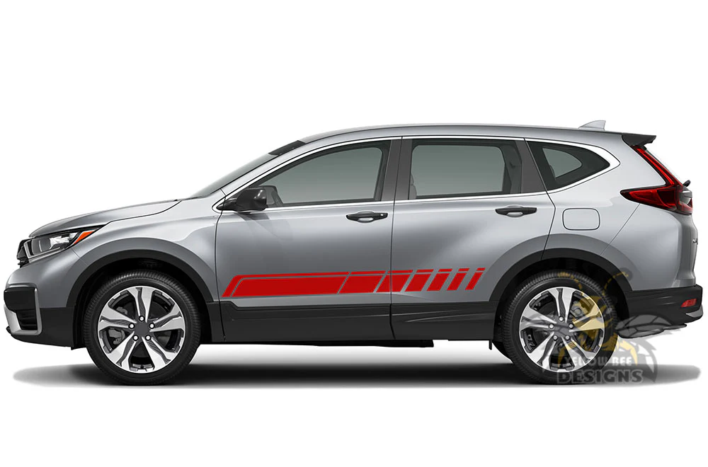 Rocker Side Stripes Graphics Vinyl Decals Compatible with Honda CR-V - Image 8