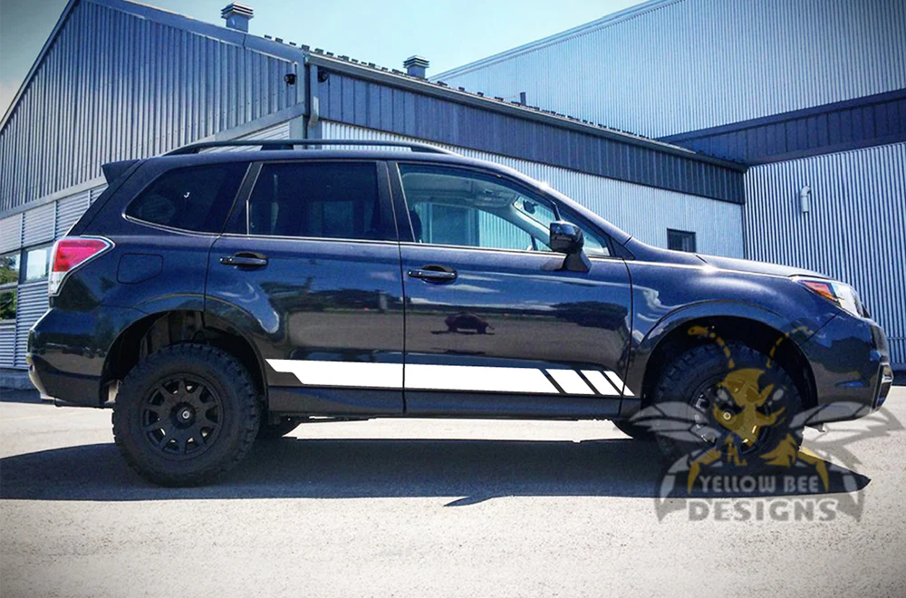 Rocker Side Stripes Graphics Vinyl Decals Compatible with Subaru Forester - Image 4