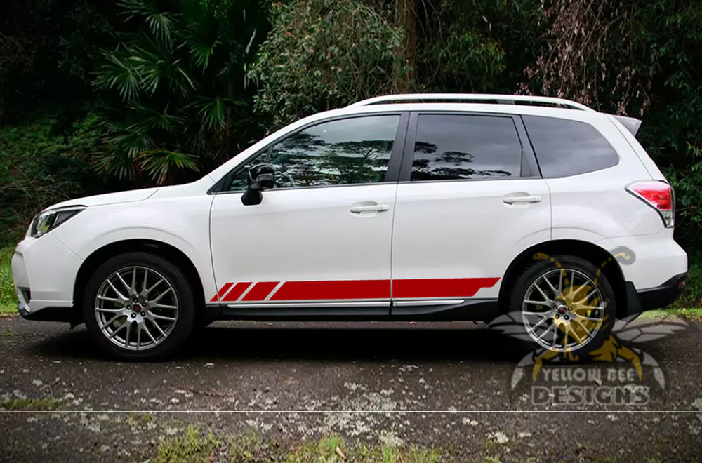 Rocker Side Stripes Graphics Vinyl Decals Compatible with Subaru Forester - Image 5
