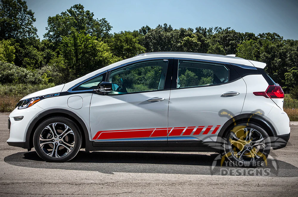 Rocker Stripes Graphics Vinyl Decals Compatible with Chevrolet Bolt - Image 3