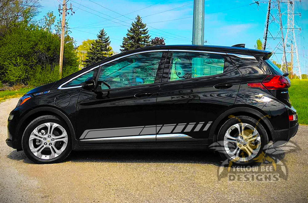 Rocker Stripes Graphics Vinyl Decals Compatible with Chevrolet Bolt - Image 5