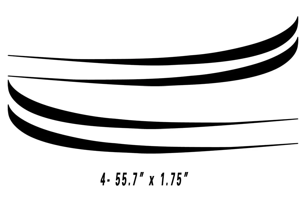 RV, Trailer Hauler, Camper, Motor-Ηome, Caravan Decals, Graphics Kits Black & Orange - Image 9