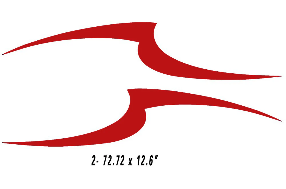 RV, Trailer Hauler, Camper, Motor-Ηome, Caravan Decals, Graphics Kits Black-Orange-Red - Image 3