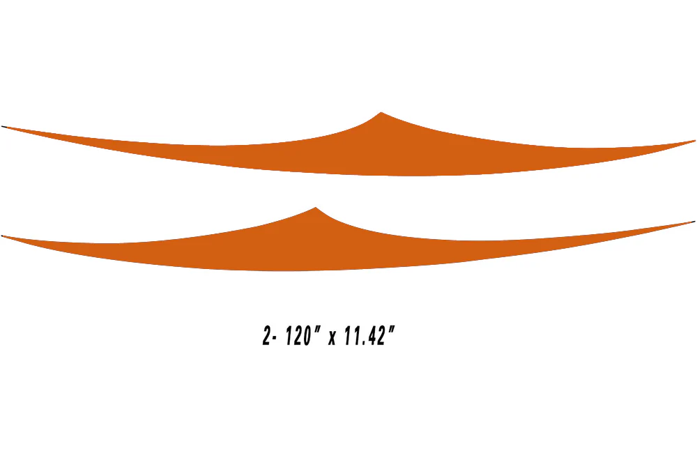 RV, Trailer Hauler, Camper, Motor-Ηome, Caravan Decals, Graphics Kits Black-Orange-Red - Image 8