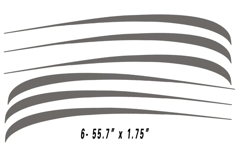 RV, Trailer Hauler, Camper, Motor-Ηome, Caravan Decals, Graphics Kits Black-Red-Grey - Image 5