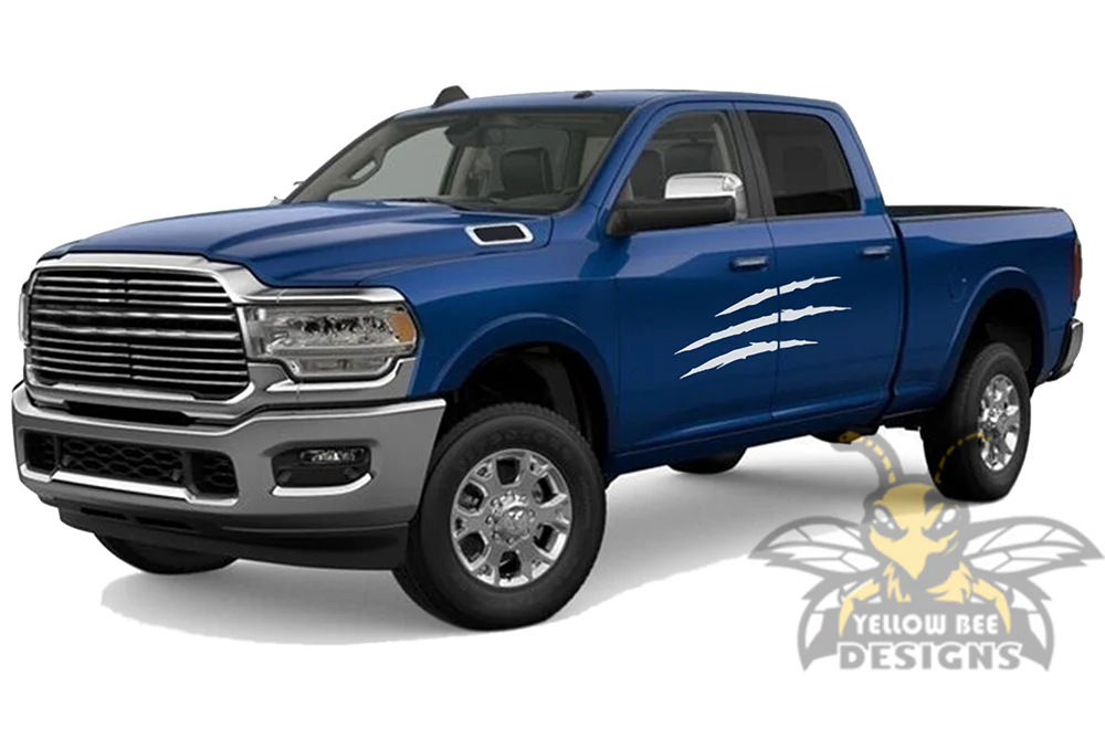 Scratches Graphics Kit Vinyl Decal Compatible with Dodge Ram 2500 Crew Cab - Image 2
