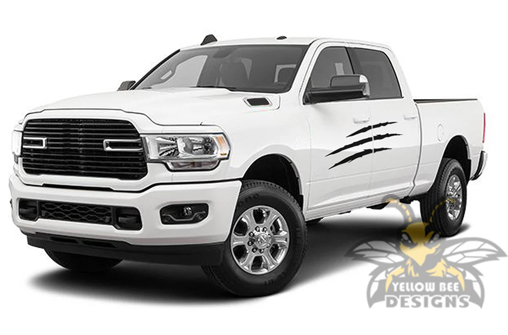 Scratches Graphics Vinyl Decal Compatible with Dodge Ram Crew Cab 3500 Bed 6'4” - Image 2