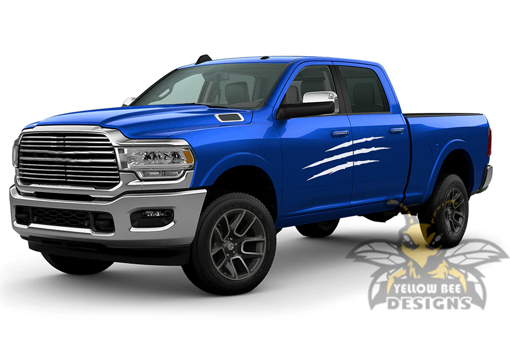 Scratches Graphics Vinyl Decal Compatible with Dodge Ram Crew Cab 3500 Bed 6'4” - Image 4