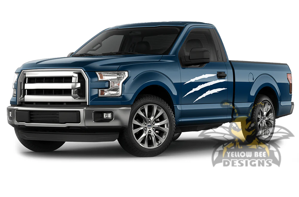 Scratches Graphics Vinyl Decals Compatible with Ford F150 Regular Cab - Image 3