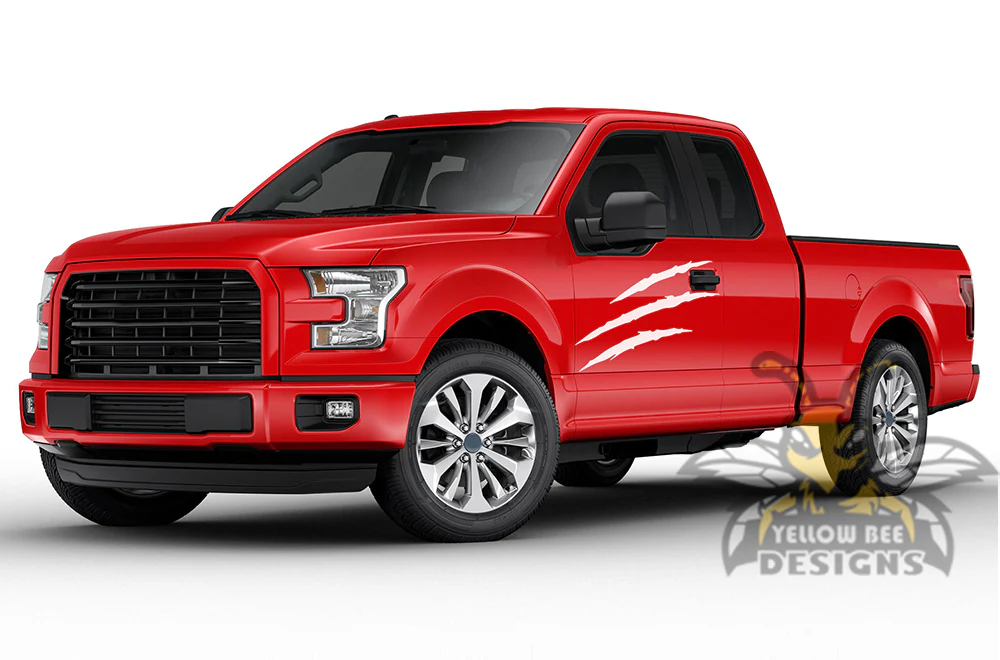 Scratches Graphics Vinyl Decals Compatible with Ford F150 Super Cab 6.5'' - Image 4