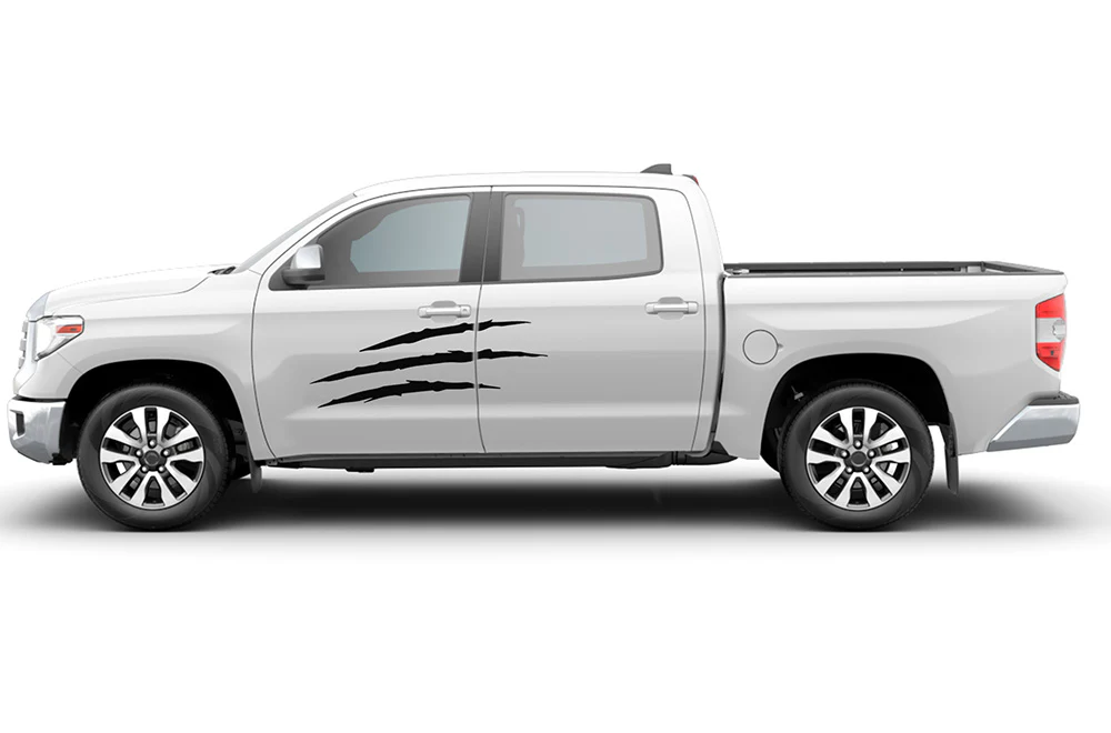 Scratches Side Graphics Vinyl Decal Compatible with Toyota Tundra