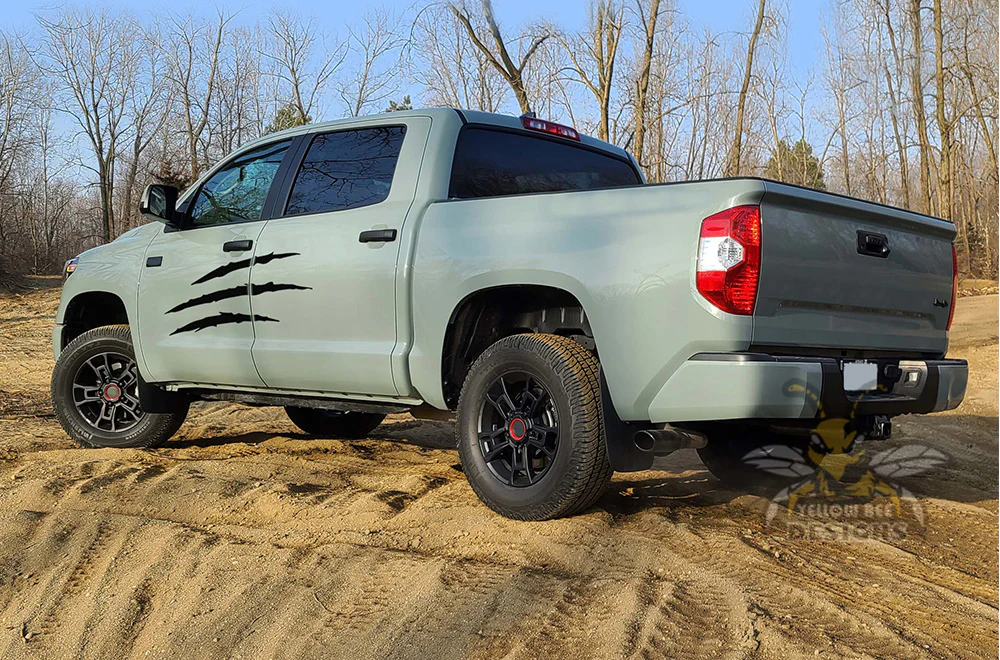 Scratches Side Graphics Vinyl Decal Compatible with Toyota Tundra - Image 3